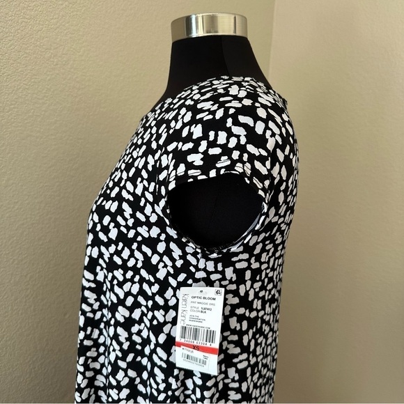 NWT Karen Kane Black White Short Sleeve Shift Dress Size XS - Picture 5 of 11